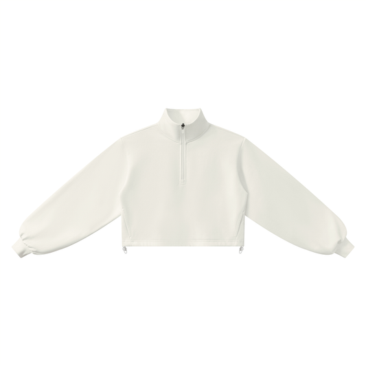 Heavyweight Cropped Quarter-Zip