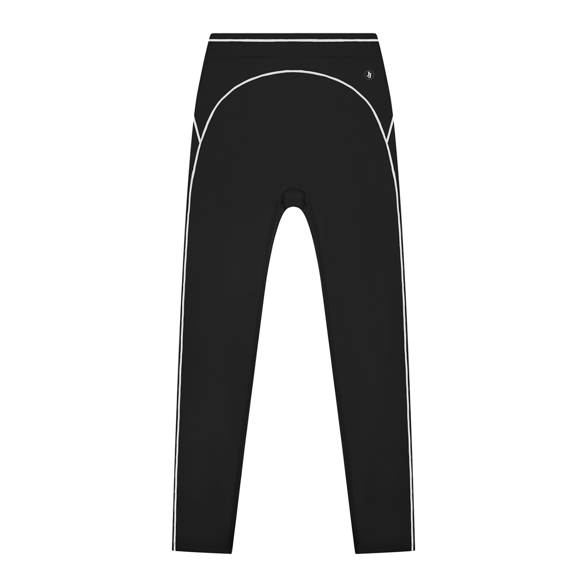 Jax and James Studio High-Rise Legging — a full-length stretch-knit legging with a wide high-rise waistband