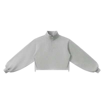 Heavyweight Cropped Quarter-Zip