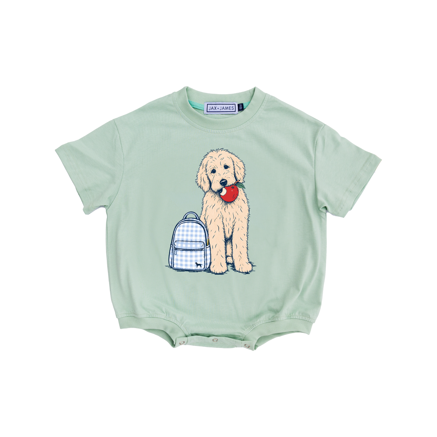 Back to School Pup Bubble Romper