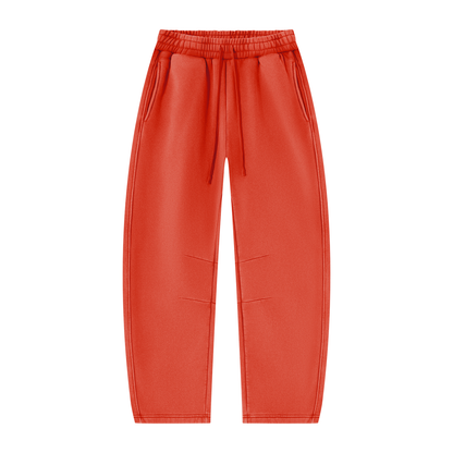 Vintage Wash Barrel-Leg Sweatpants
