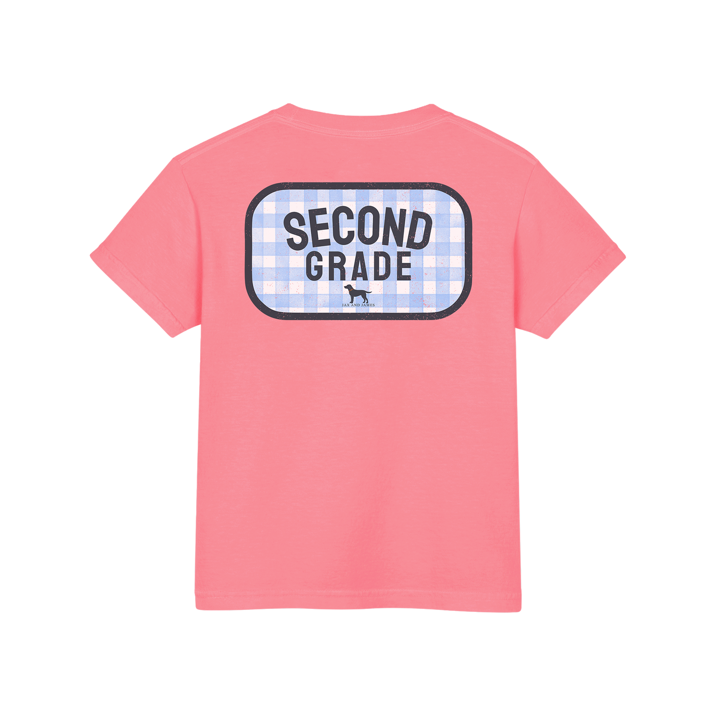 Choose Your Grade Blue Gingham Tee