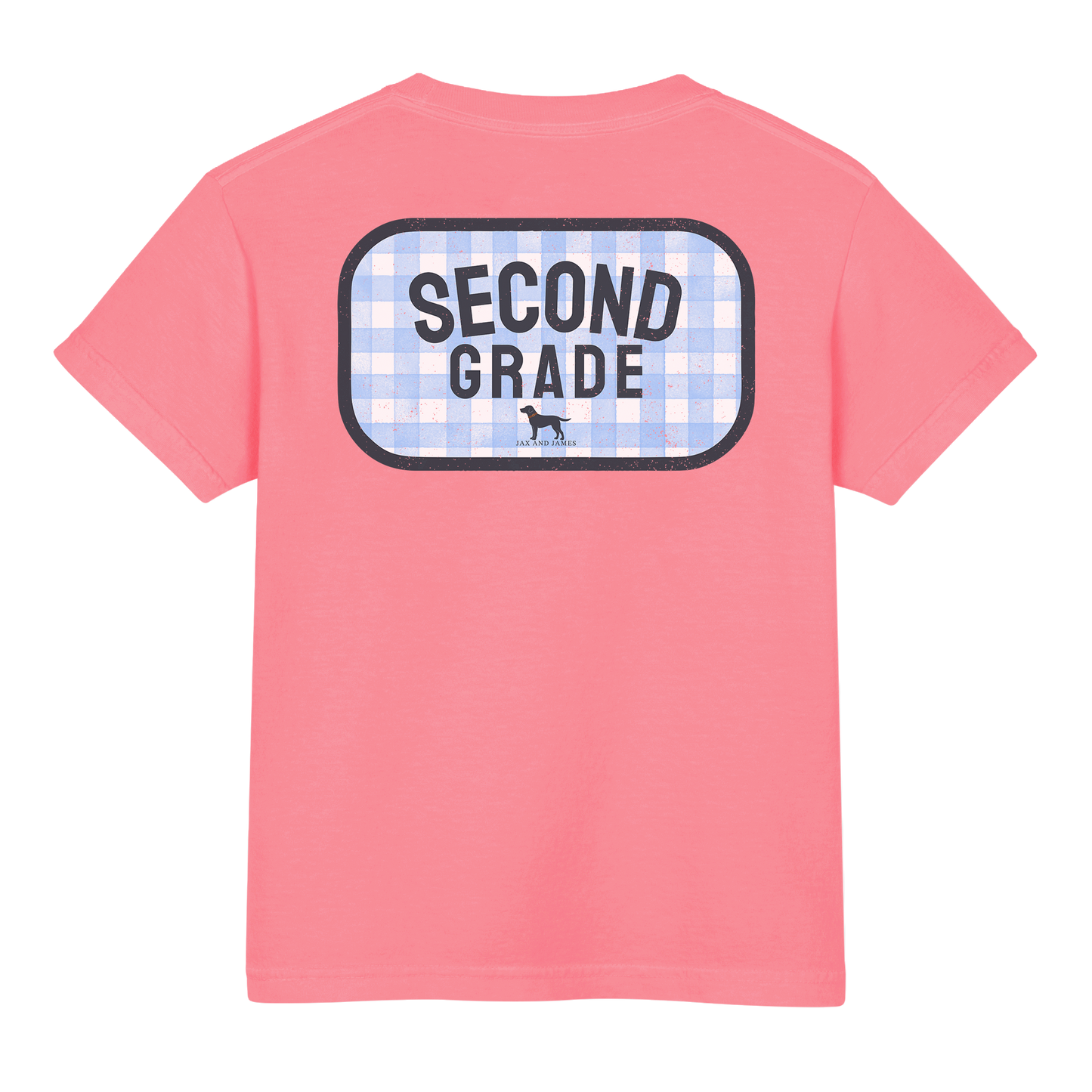Choose Your Grade Blue Gingham Tee