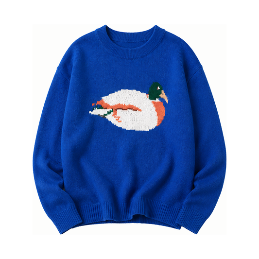 Mallard Duck Drop Shoulder Sweater