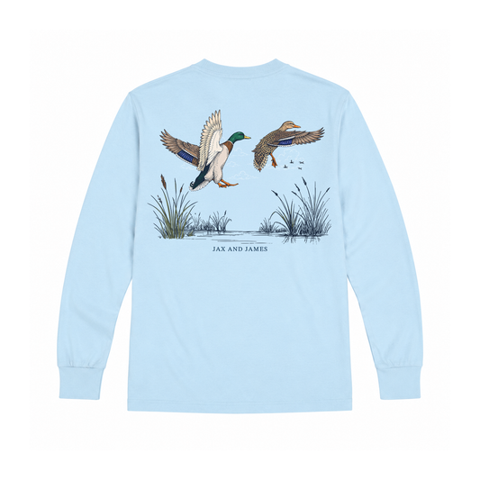 Mallard Duck Marsh Long Sleeve Tee