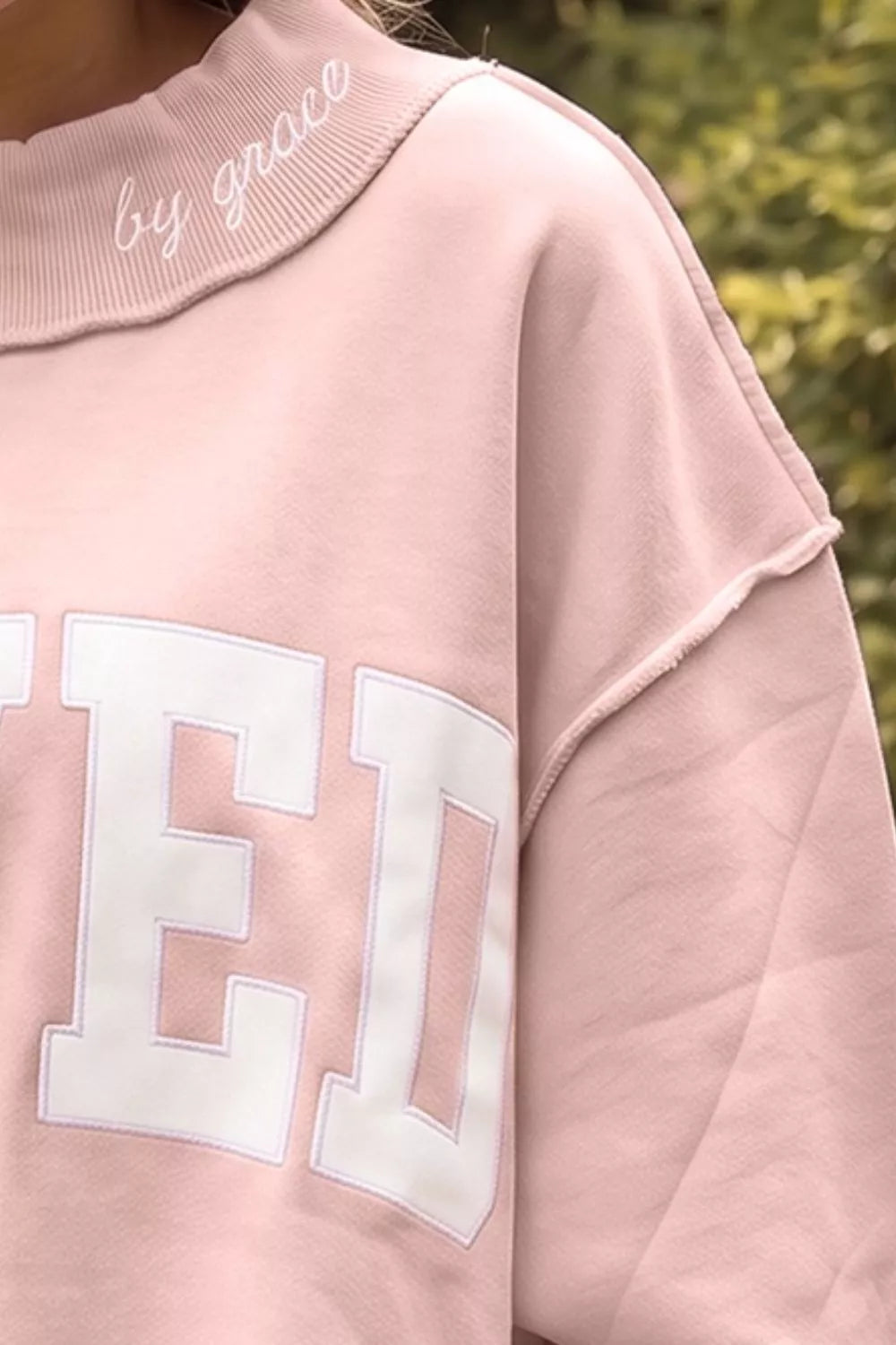 SAVED oversized sweatshirt in Watermelon Pink, photo 3