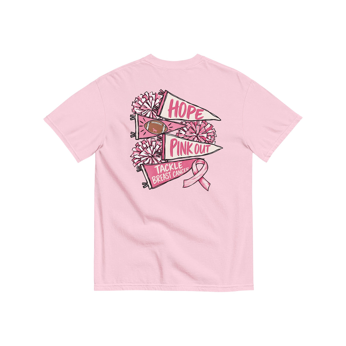 Pink Out Game Day Pennant Tee