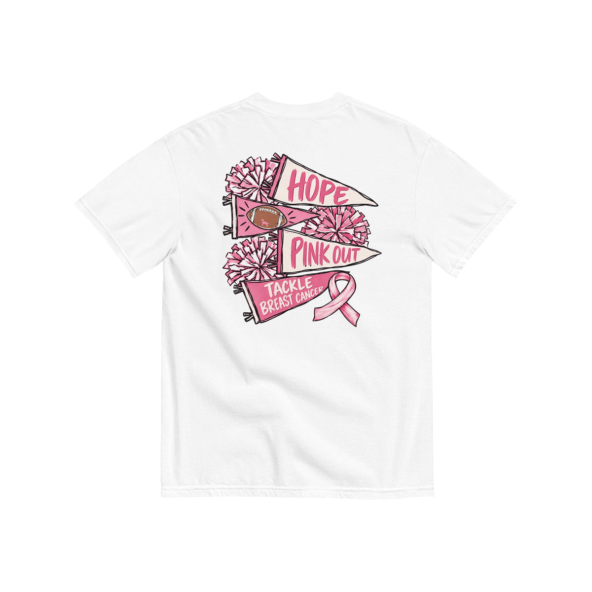 Pink Out Game Day Pennant Tee