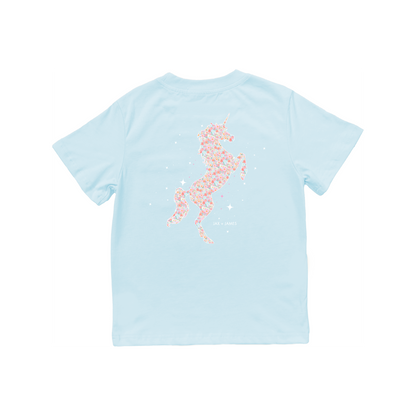 Floral Unicorn Pocket Tee