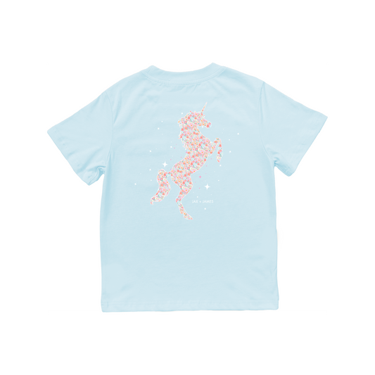 Floral Unicorn Pocket Tee