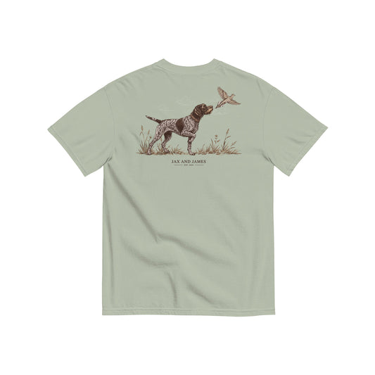 German Wirehaired Pointer Bird Hunting Tee
