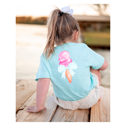 Ice Cream with Bow Essential Tee
