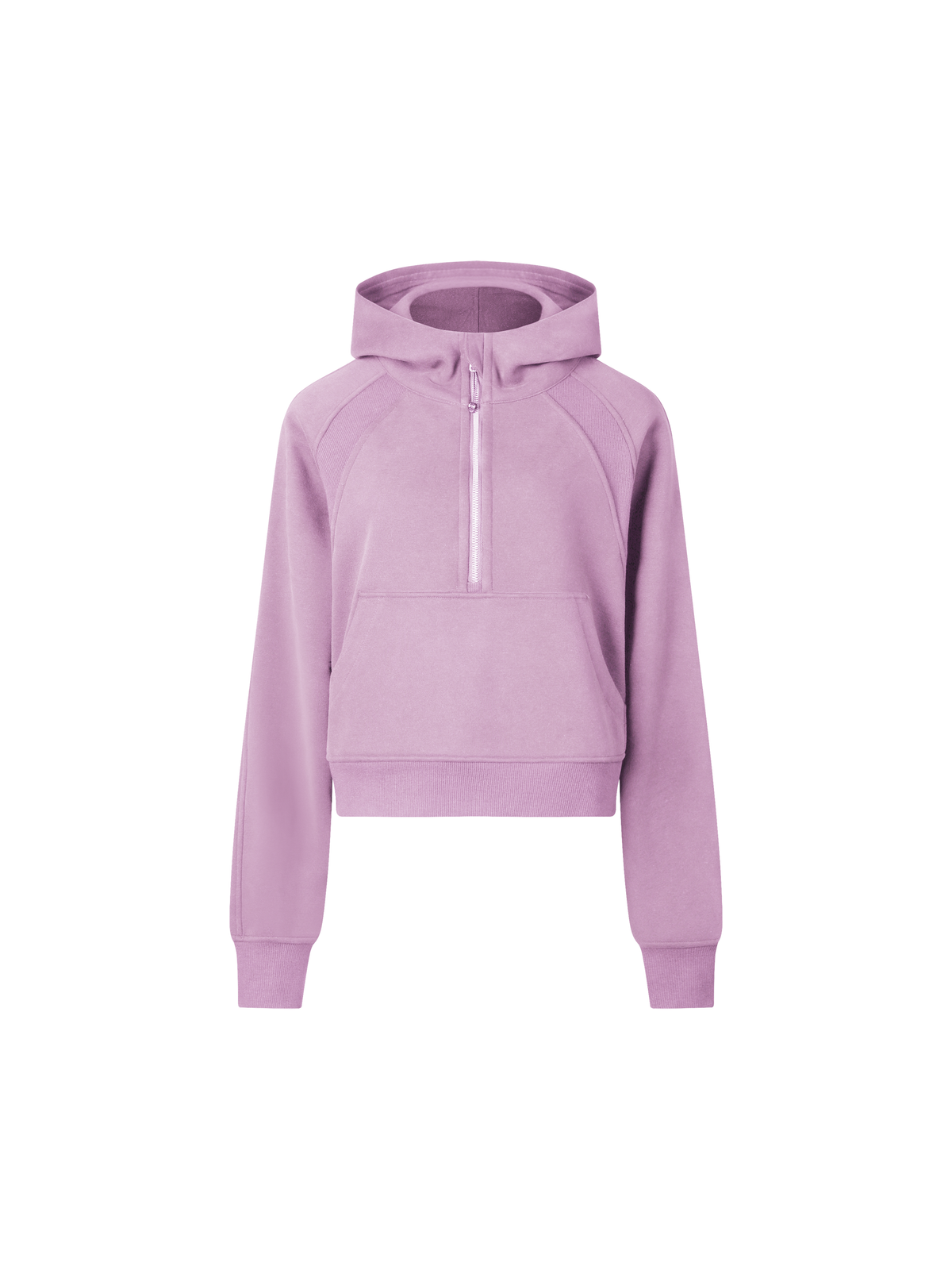 Studio Cropped Half-Zip Hoodie