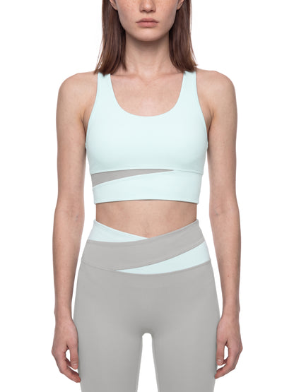 Jax and James Studio Color Block Tank Top — a cropped two-tone tank with a U-neck and seamless shoulders