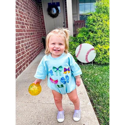 Princess Bows Bubble Romper