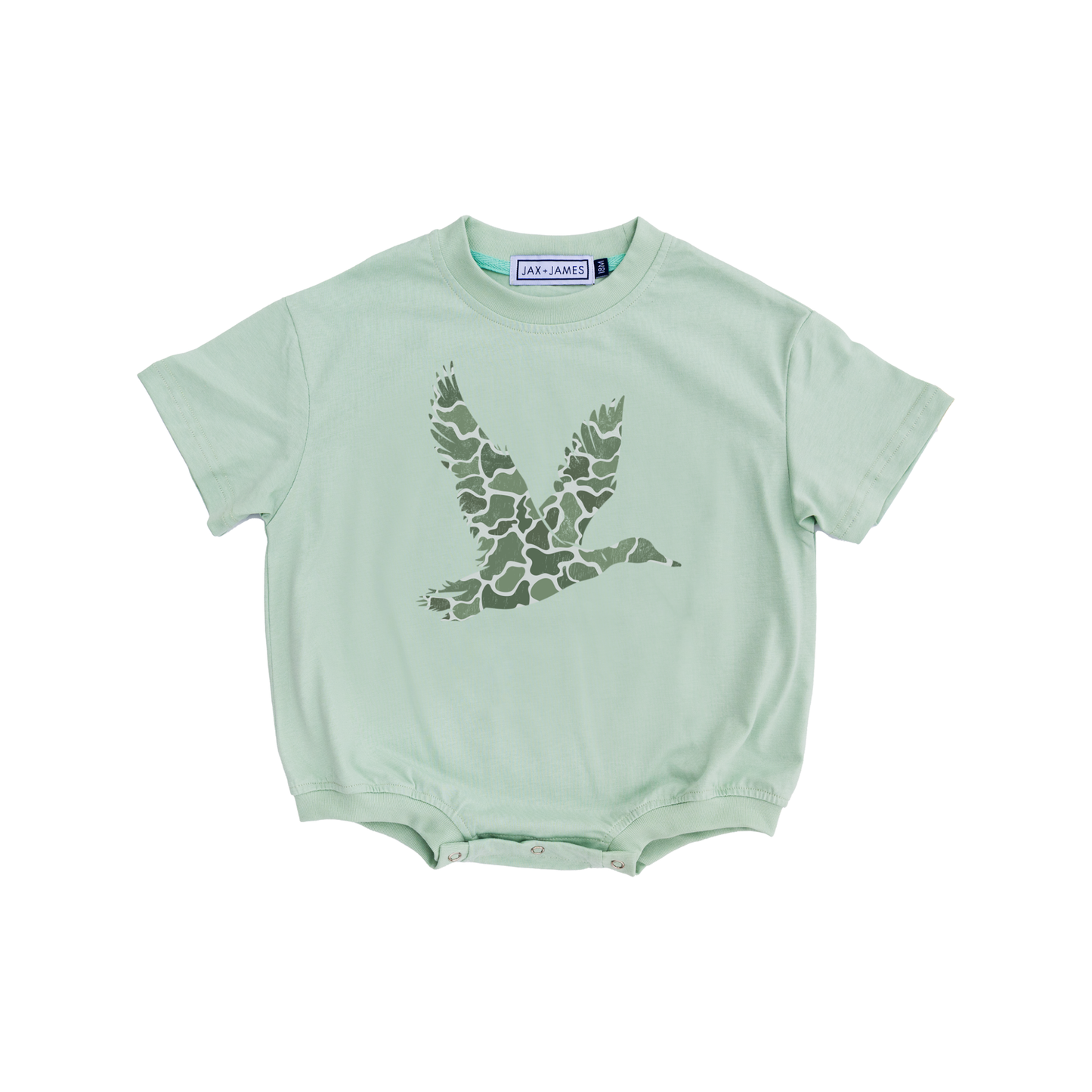 Sage Camo Mallard Bubble Romper