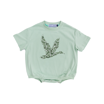 Sage Camo Mallard Bubble Romper