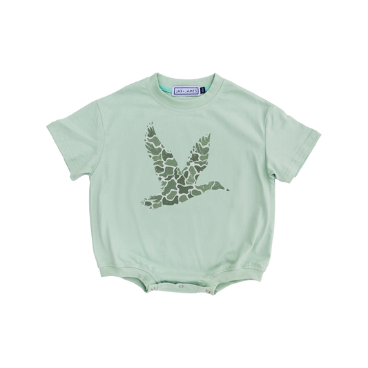 Sage Camo Mallard Bubble Romper