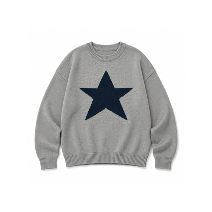 Star Dropped Shoulder Sweater