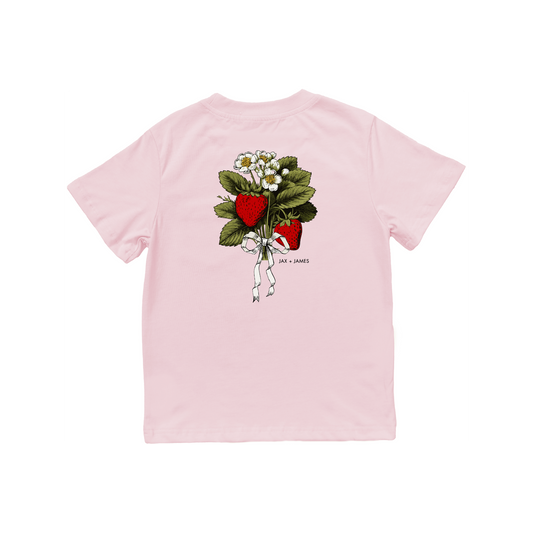 Strawberry Blooms Pocket Tee