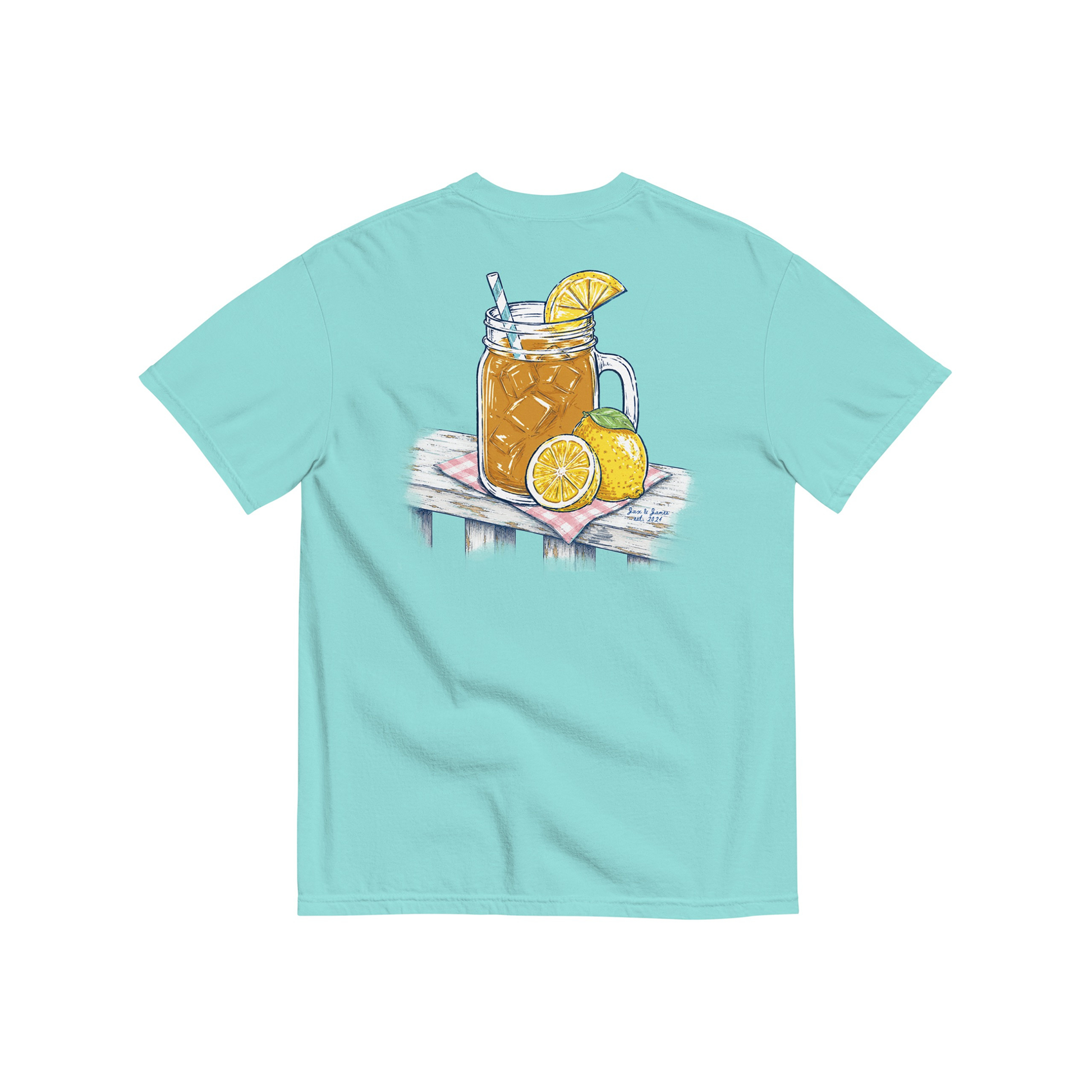 Jax and James Sweet Tea Porch Tee Chalky Mint Southern Lifestyle Apparel
