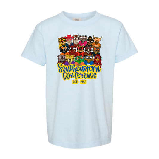 Trendy SEC Mascots Color Tee