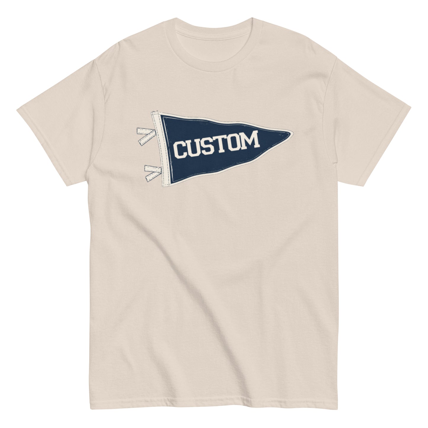 Custom Pennant Tee | Personalized School, Game Day & Team Shirt