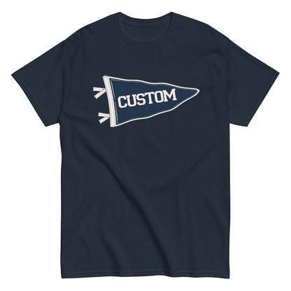 Custom Pennant Tee | Personalized School, Game Day & Team Shirt