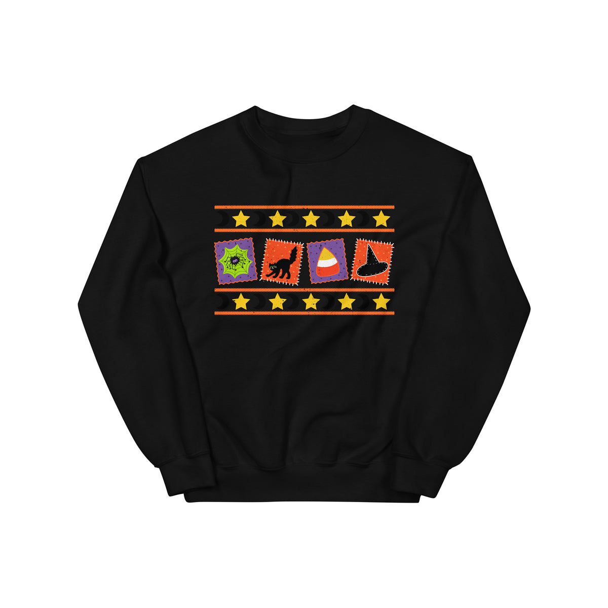 Halloween Patchwork Crewneck