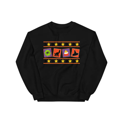 Halloween Patchwork Crewneck