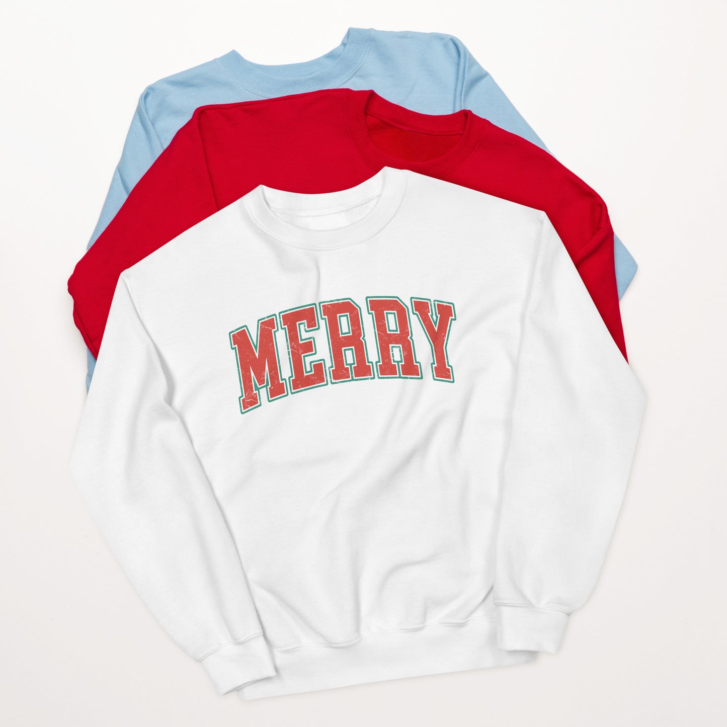 Merry Varsity Letter Graphic Sweatshirt
