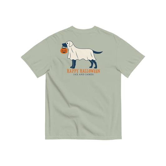 Trick-or-Treat Ghost Sadie Pocket Tee