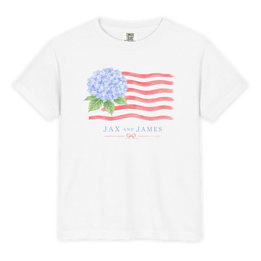 Classic Hydrangea Flag Tee